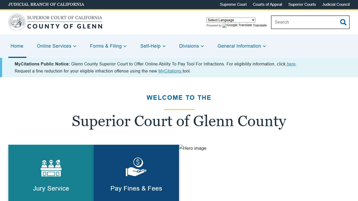 Home | Superior Court of California | County of Glenn